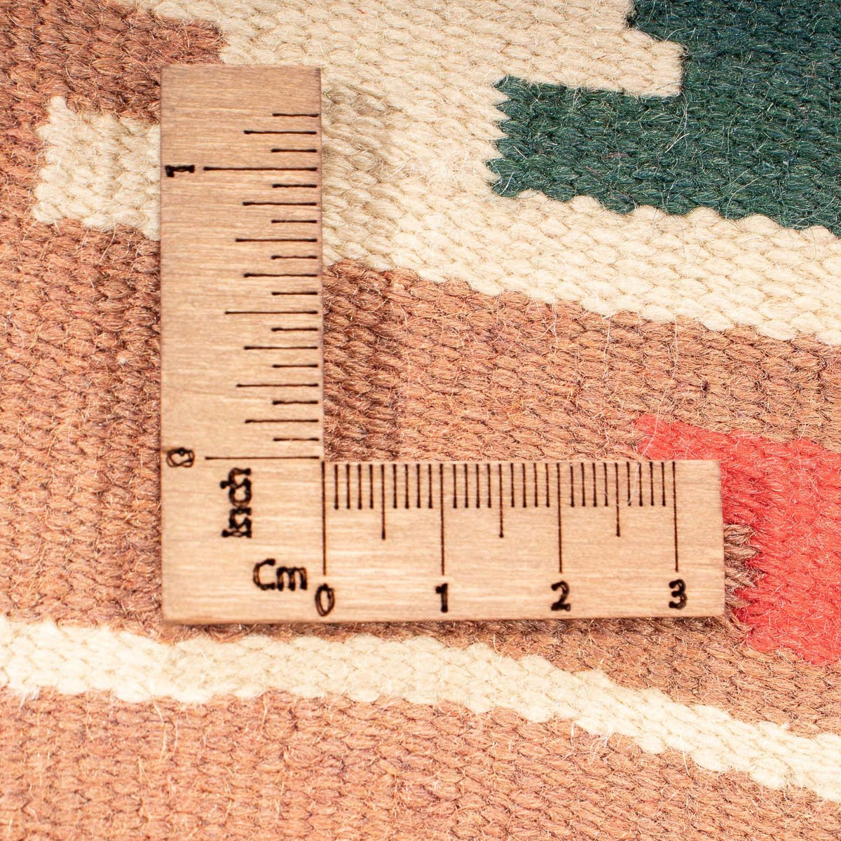 Dywan Kelim - modny - 215 x 135 cm - jasnobrązowy