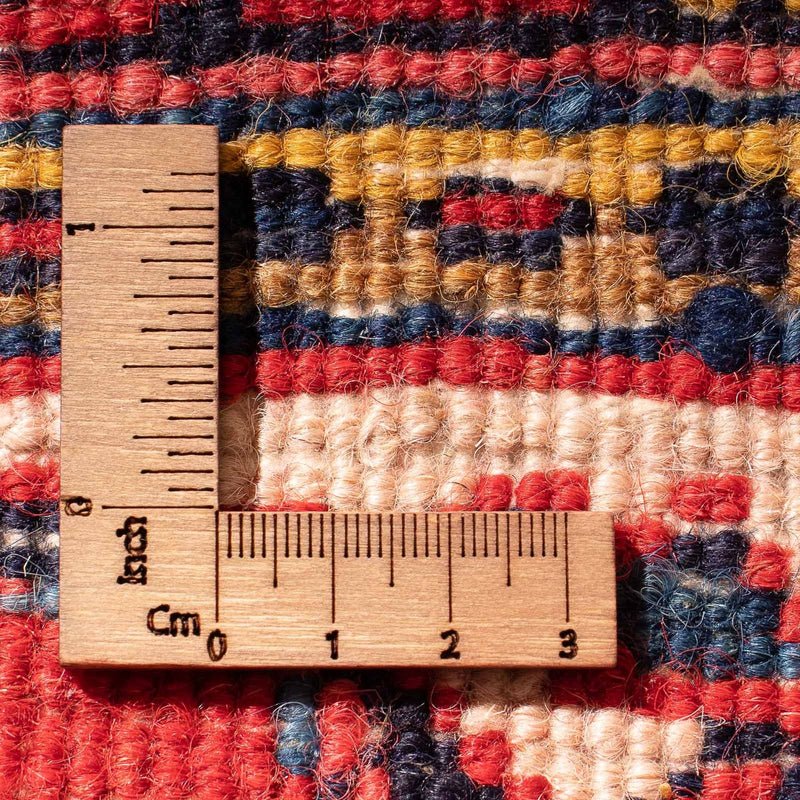 Perski dywan - Nomadyczny kwadratowy  - 92 x 82 cm - ciemna czerwień