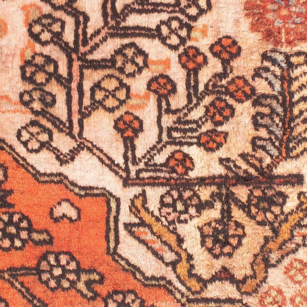 Perski dywan - Nomadyczny kwadratowy  - 114 x 96 cm - wielokolorowy