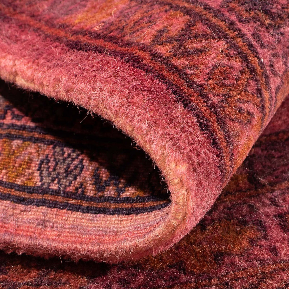 Dywan turkmeński - 95 x 66 cm - jasna czerwień