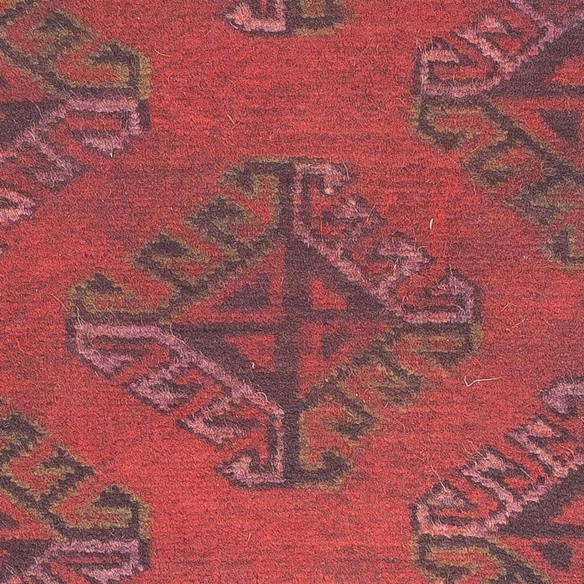 Dywan turkmeński - 84 x 66 cm - ciemna czerwień