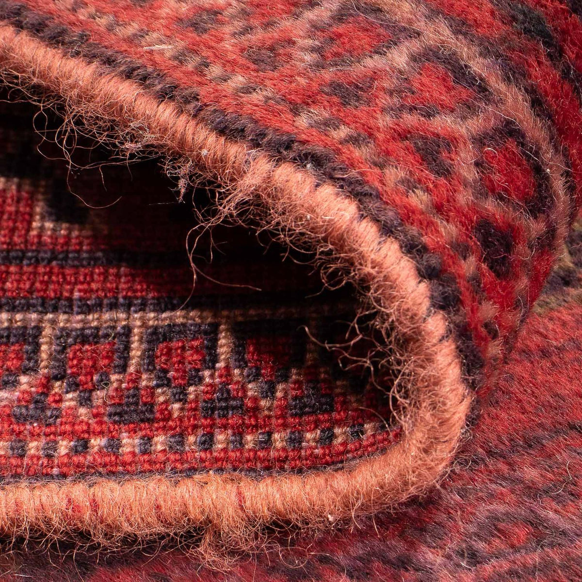 Dywan turkmeński - 84 x 66 cm - ciemna czerwień