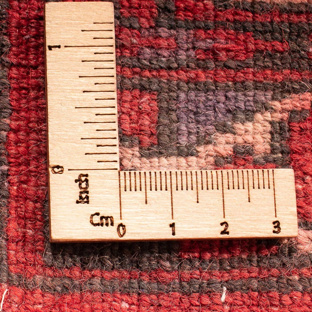 Dywan turkmeński - 92 x 68 cm - jasna czerwień