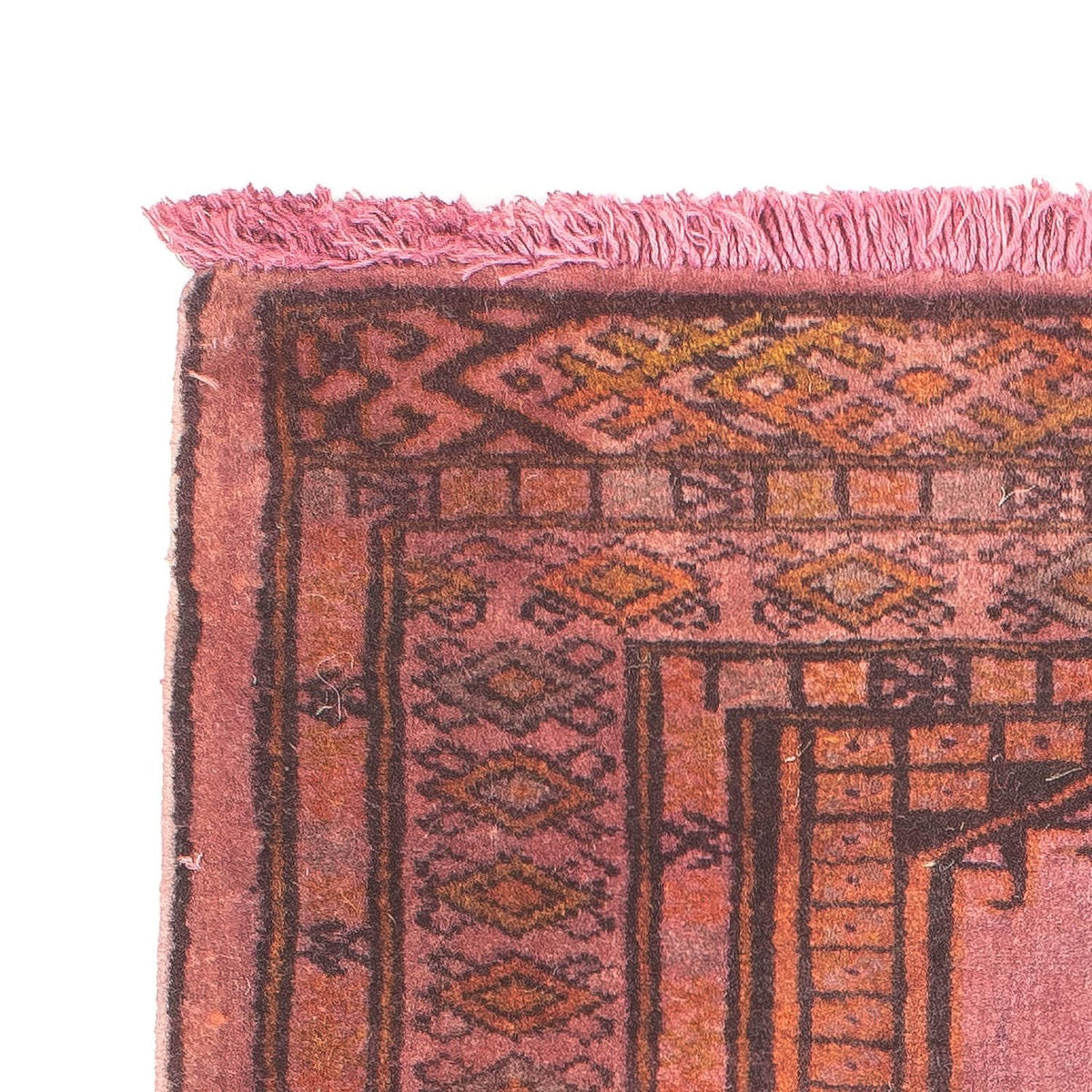 Dywan turkmeński - 86 x 68 cm - jasna czerwień