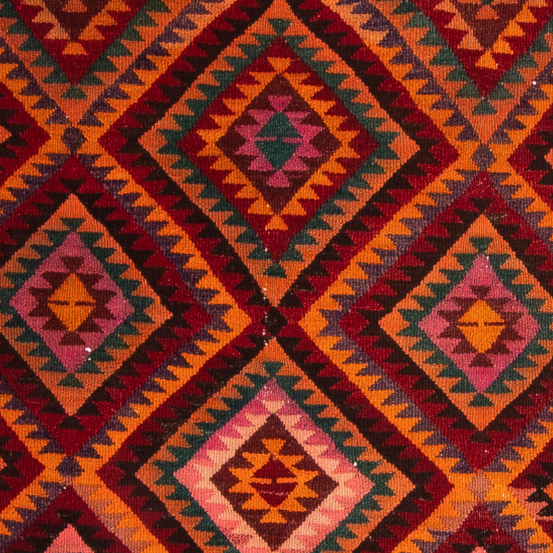 Biegacz Dywan Kelim - Stary - 300 x 140 cm - wielokolorowy