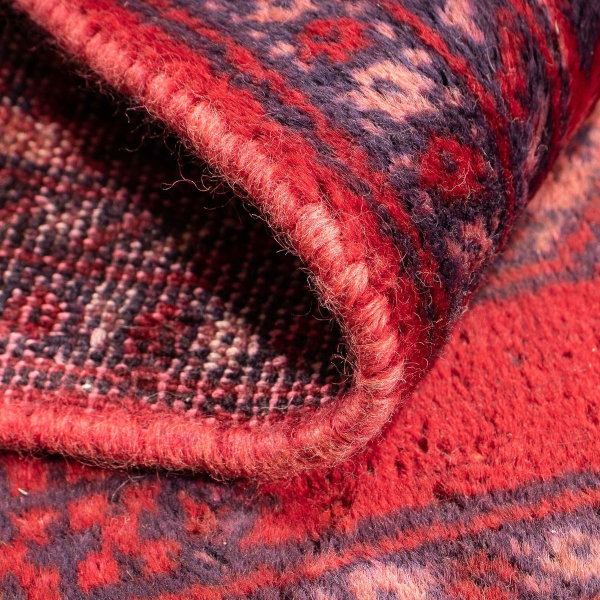 Dywan turkmeński - 82 x 61 cm - ciemna czerwień