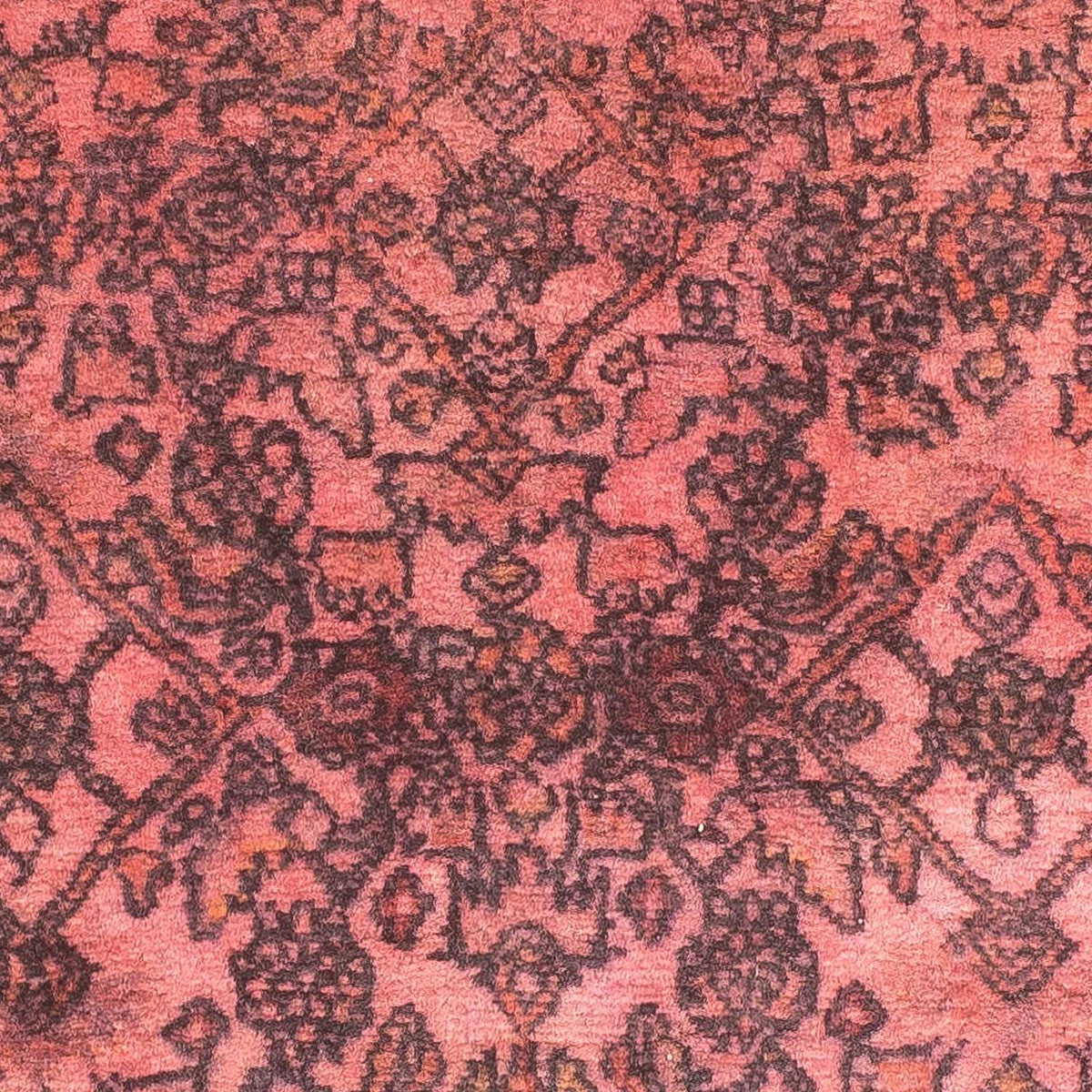 Dywan perski - Klasyczny kwadratowy  - 72 x 67 cm - jasna czerwień