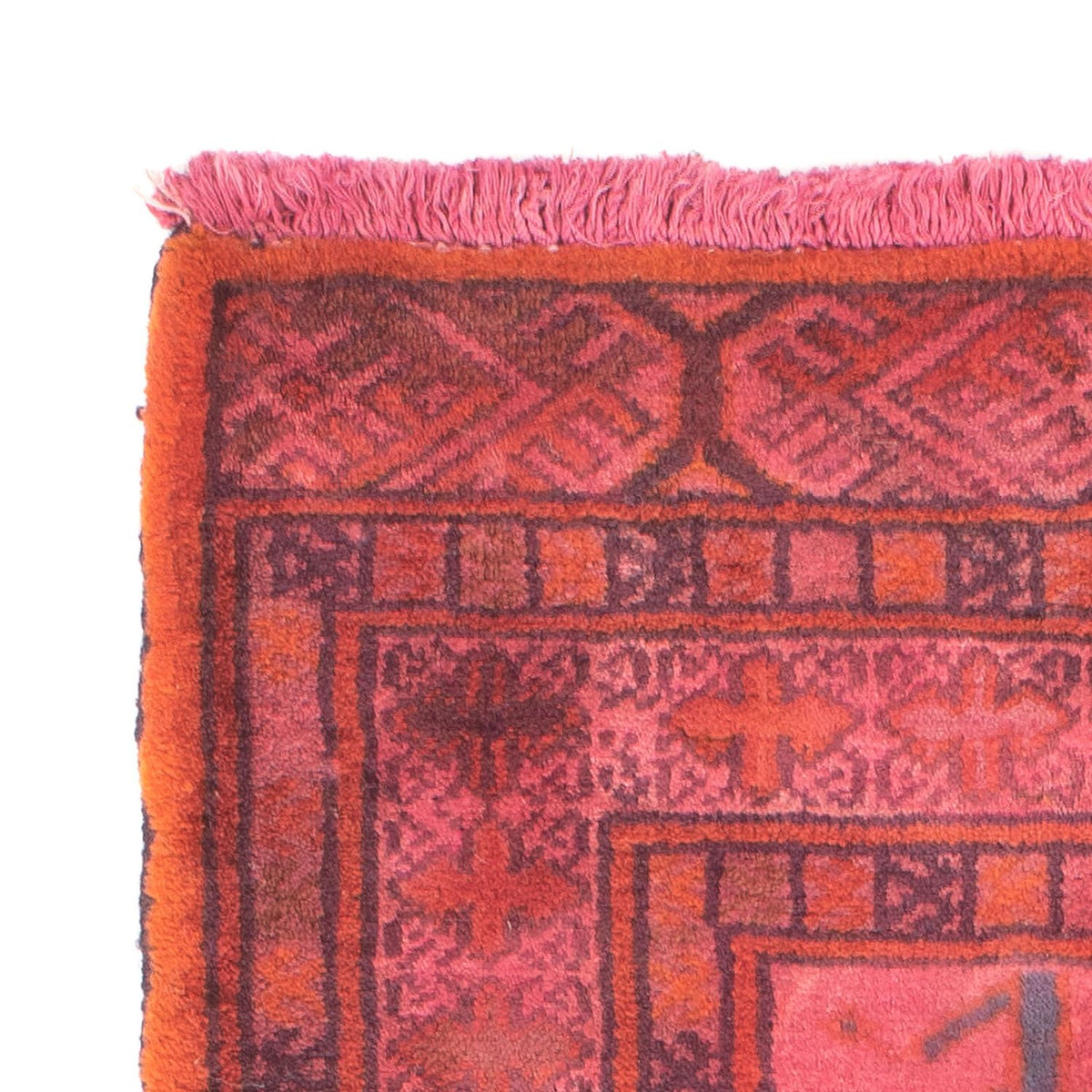 Dywan turkmeński - 86 x 63 cm - jasna czerwień