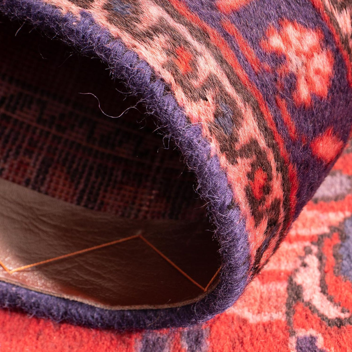 Dywan perski - Keshan - 87 x 57 cm - ciemna czerwień