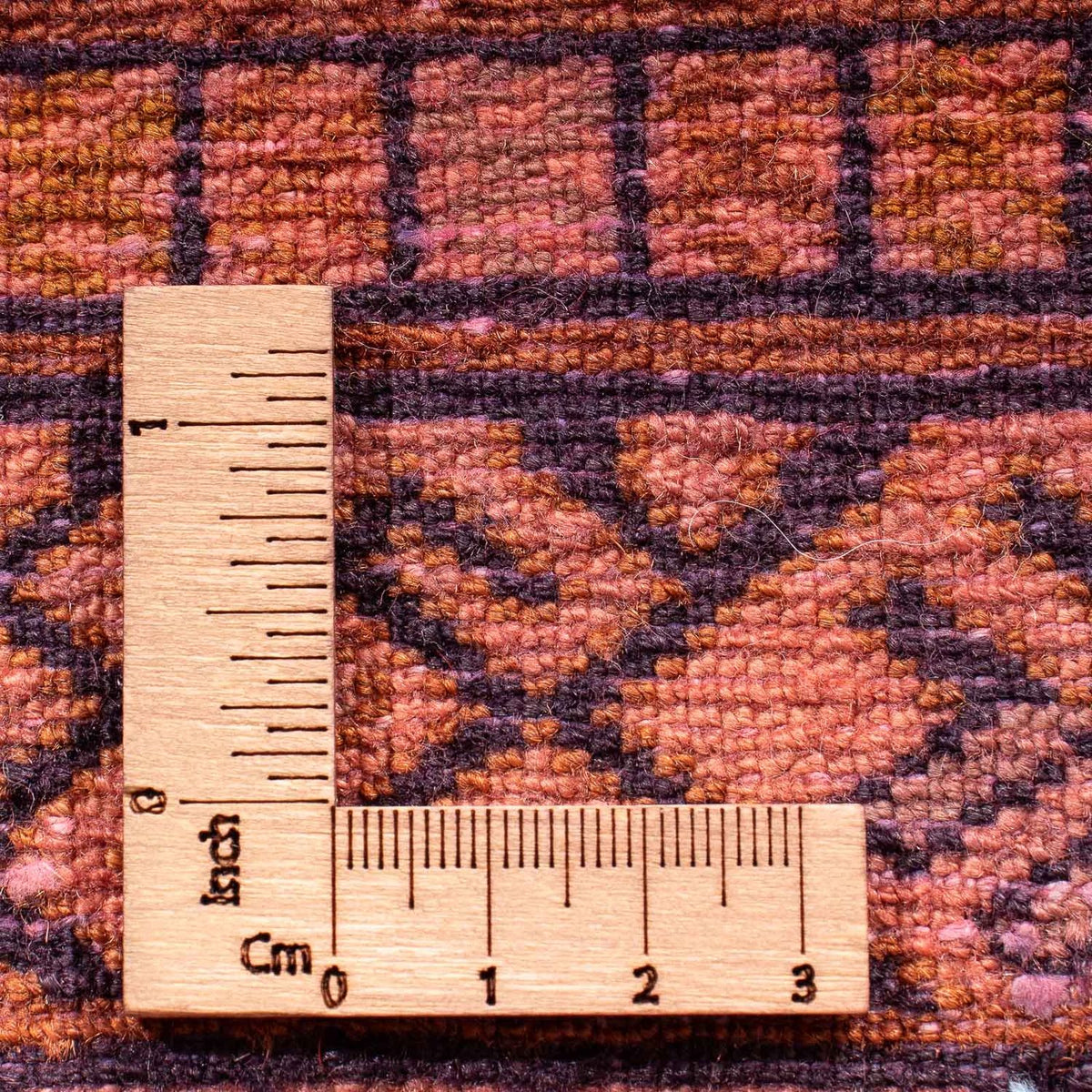 Dywan turkmeński - 84 x 62 cm - jasna czerwień