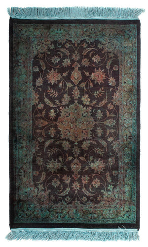 Orientalny dywan - Indus - 130 x 76 cm - jasnoniebieski