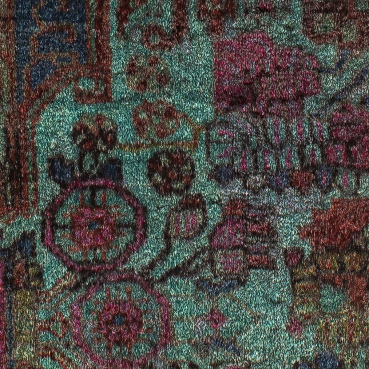 Perski dywan - Nomadyczny - 111 x 80 cm - jasnoniebieski