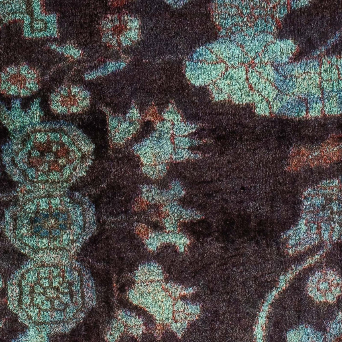 Perski dywan - Nomadyczny - 120 x 97 cm - jasnoniebieski