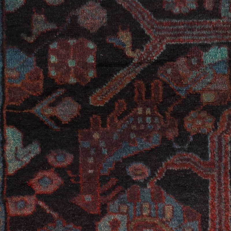 Perski dywan - Nomadyczny - 134 x 95 cm - ciemnoniebieski