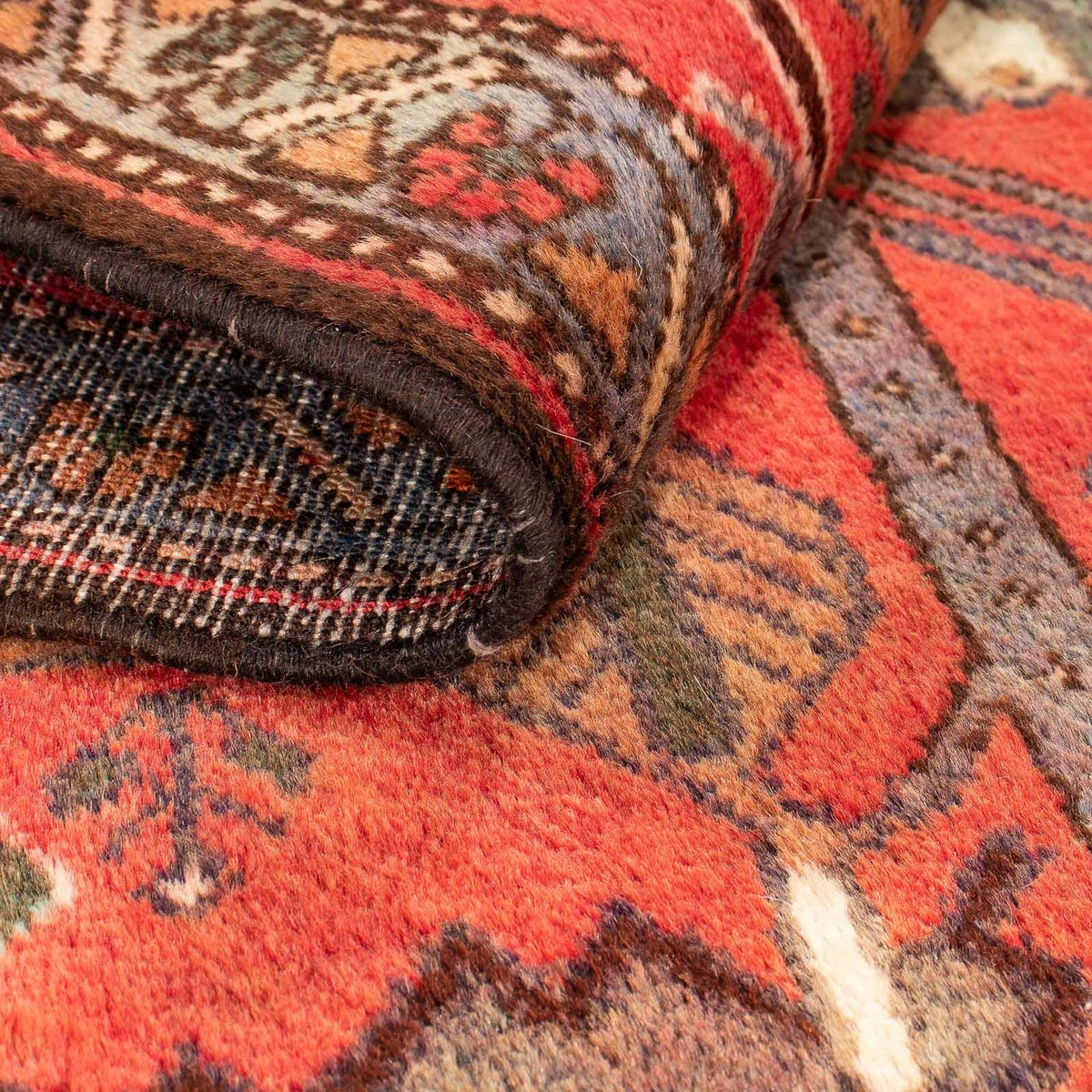 Perski dywan - Nomadyczny - 99 x 82 cm - ciemna czerwień