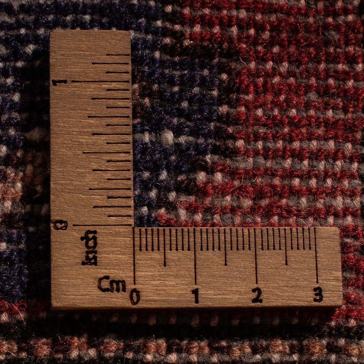 Perski dywan - Nomadyczny - 99 x 82 cm - ciemna czerwień