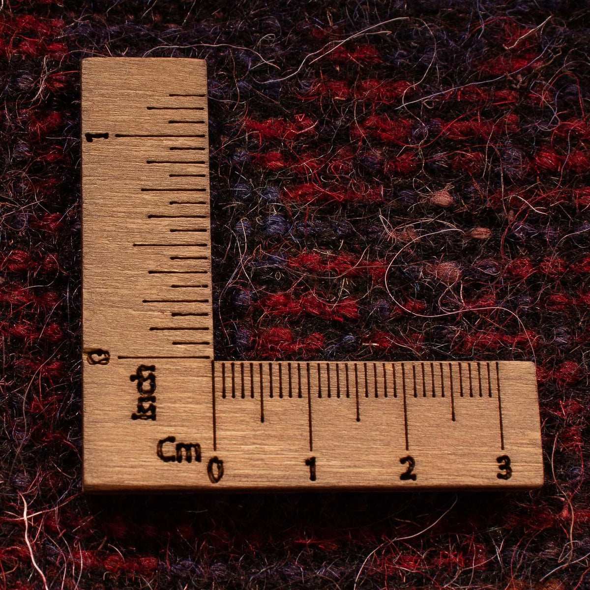 Dywan beludżycki - 125 x 87 cm - ciemna czerwień