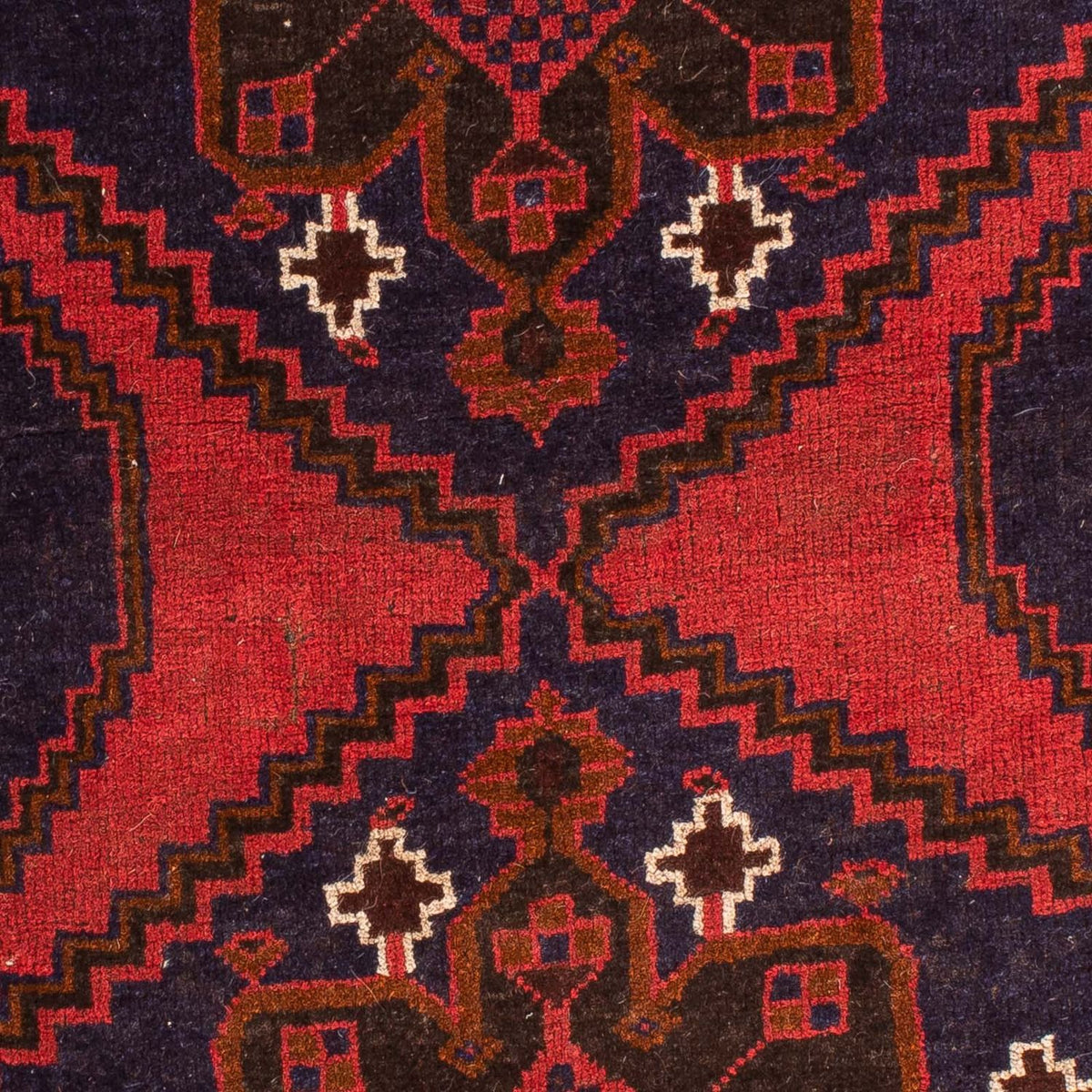 Dywan beludżycki - 140 x 92 cm - ciemna czerwień