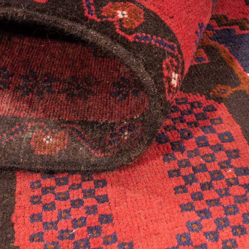 Dywan beludżycki - 140 x 92 cm - ciemna czerwień