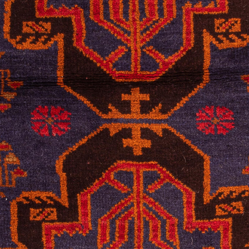 Dywan beludżycki - 133 x 76 cm - ciemnoniebieski