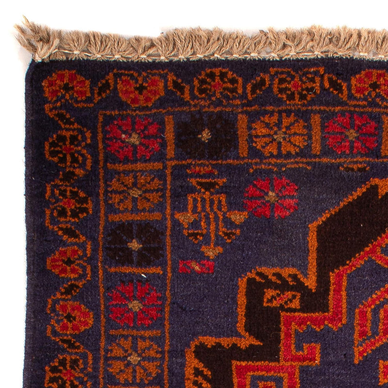 Dywan beludżycki - 133 x 76 cm - ciemnoniebieski