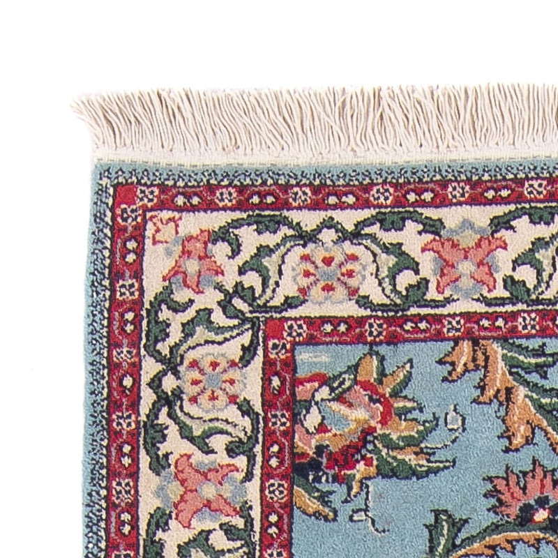 Orientalny dywan - Indus - 194 x 81 cm - jasnoniebieski