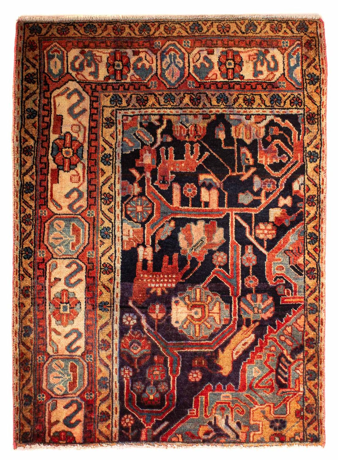 Perski dywan - Nomadyczny - 120 x 88 cm - wielokolorowy