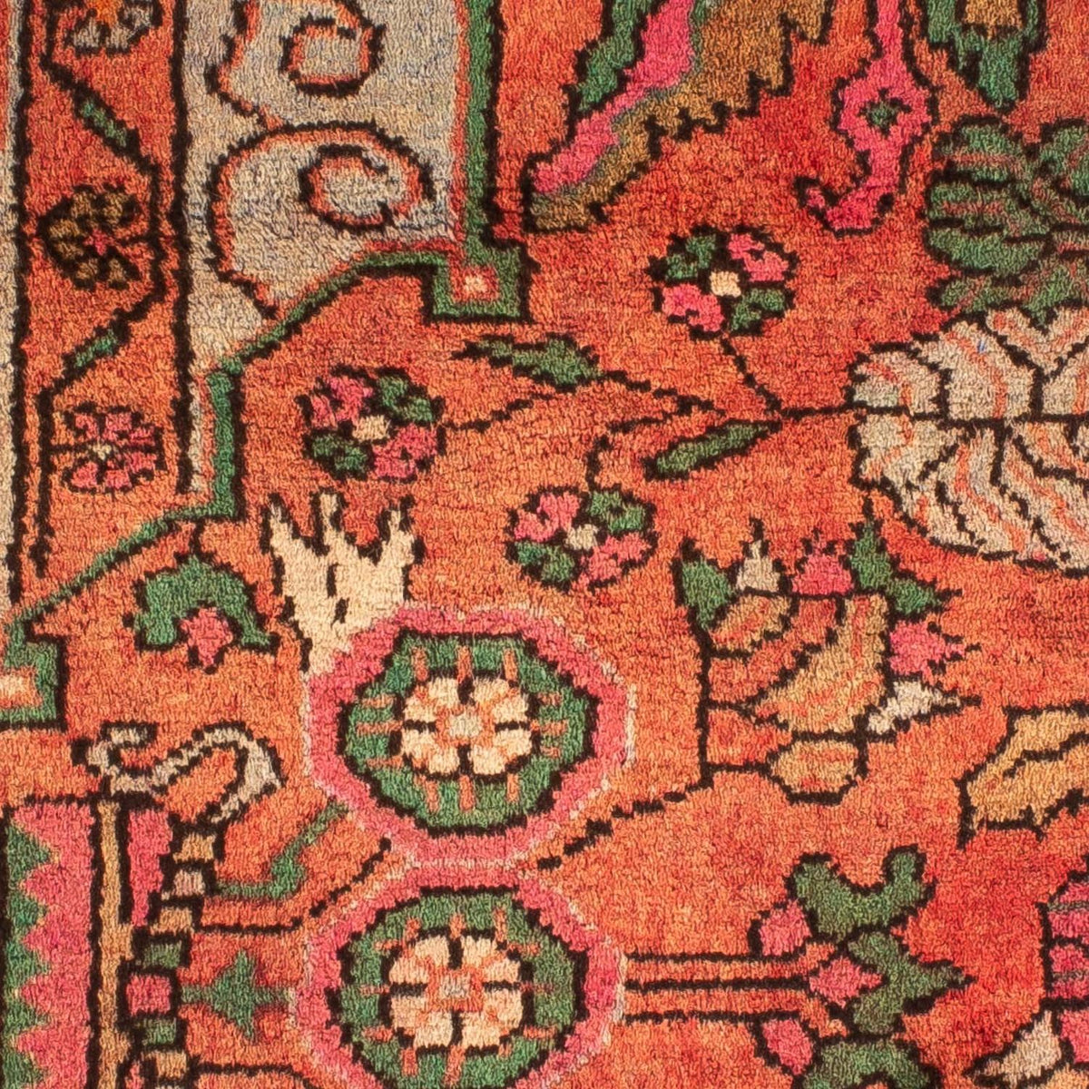 Perski dywan - Nomadyczny - 124 x 80 cm - jasna czerwień