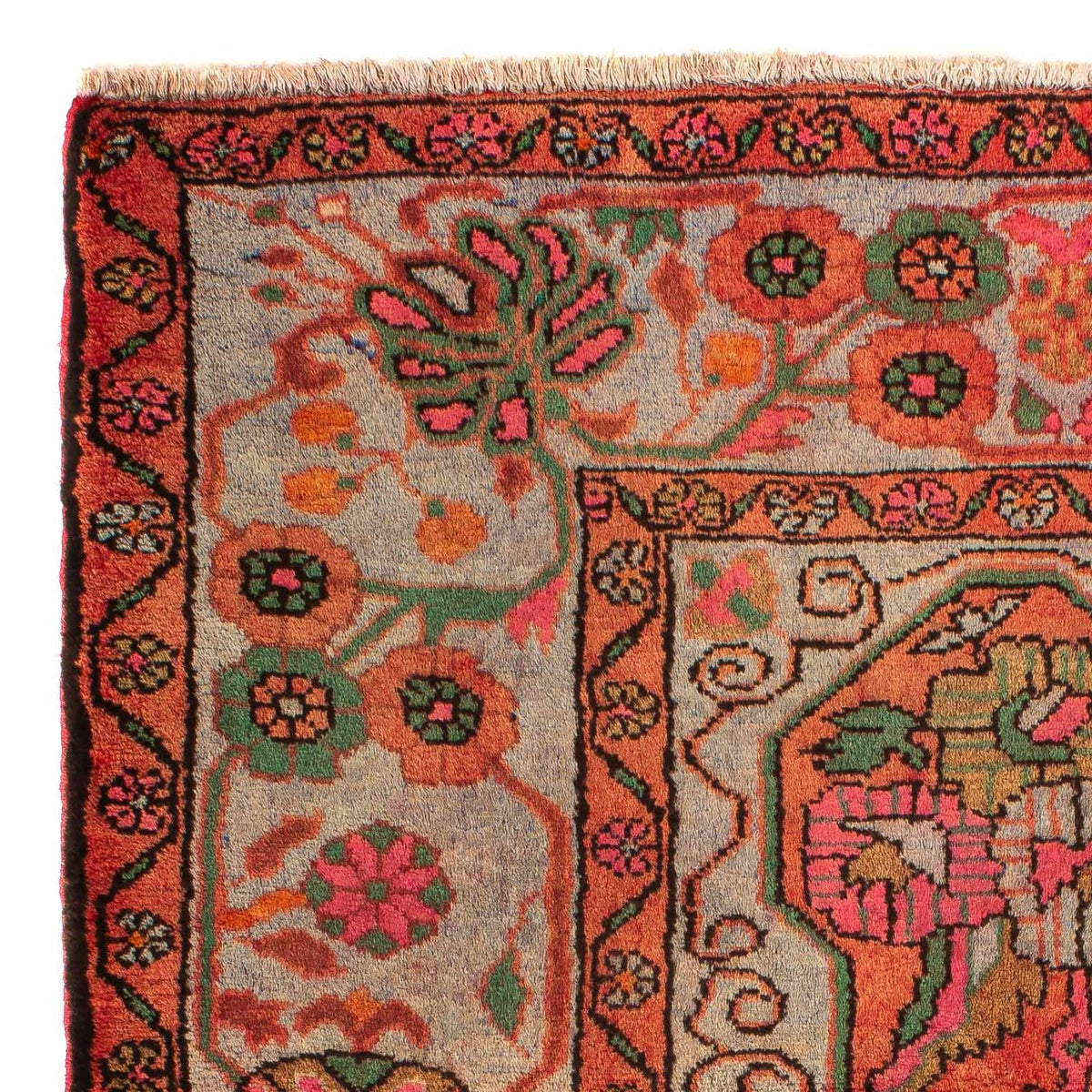 Perski dywan - Nomadyczny - 124 x 80 cm - jasna czerwień