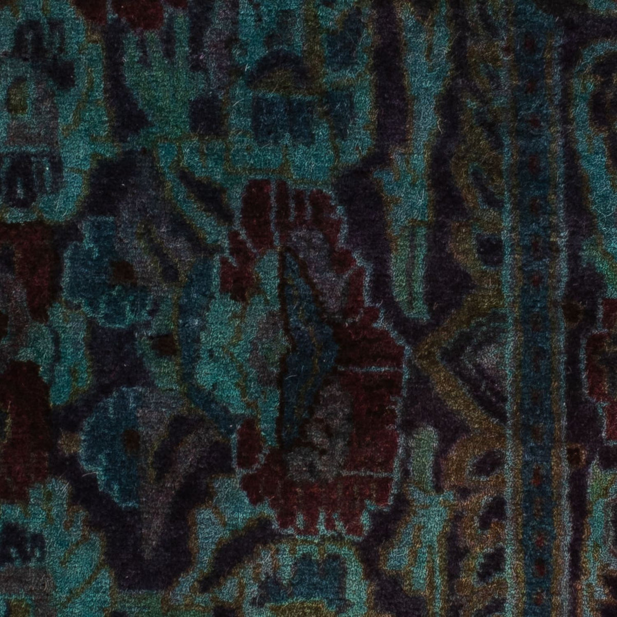 Dywan perski - Keshan - 117 x 65 cm - ciemnoniebieski