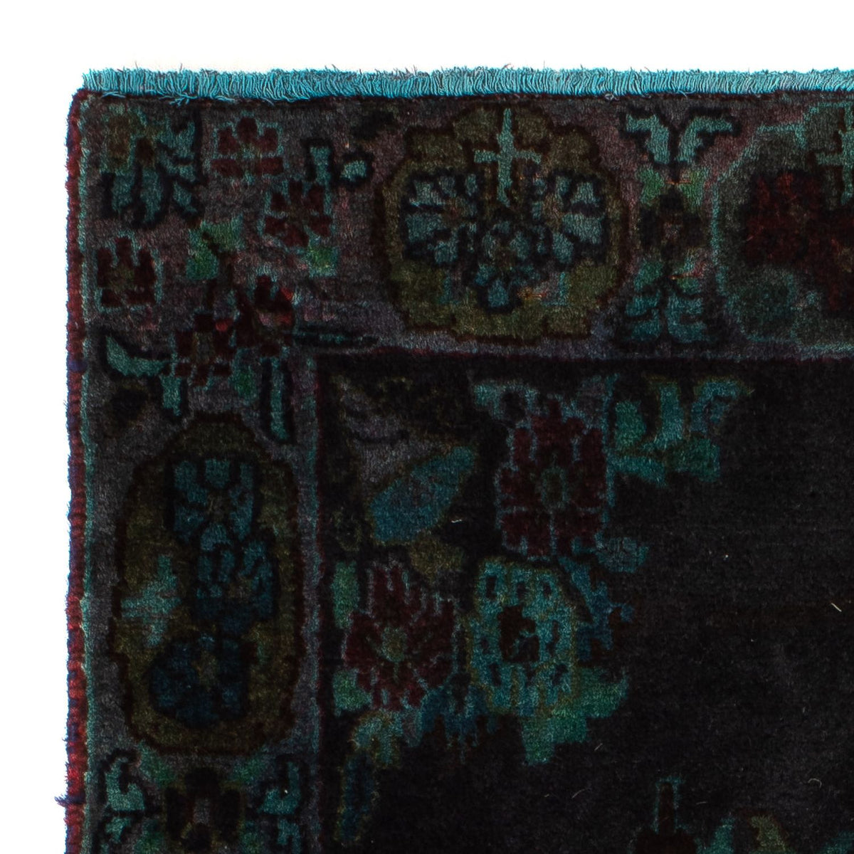 Dywan perski - Keshan - 117 x 65 cm - ciemnoniebieski