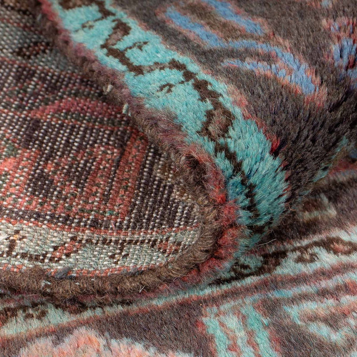 Perski dywan - Nomadyczny kwadratowy  - 108 x 101 cm - wielokolorowy