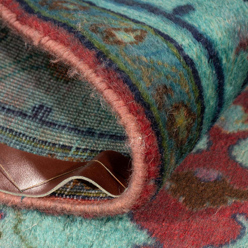 Dywan perski - Klasyczny kwadratowy  - 105 x 104 cm - jasnoniebieski