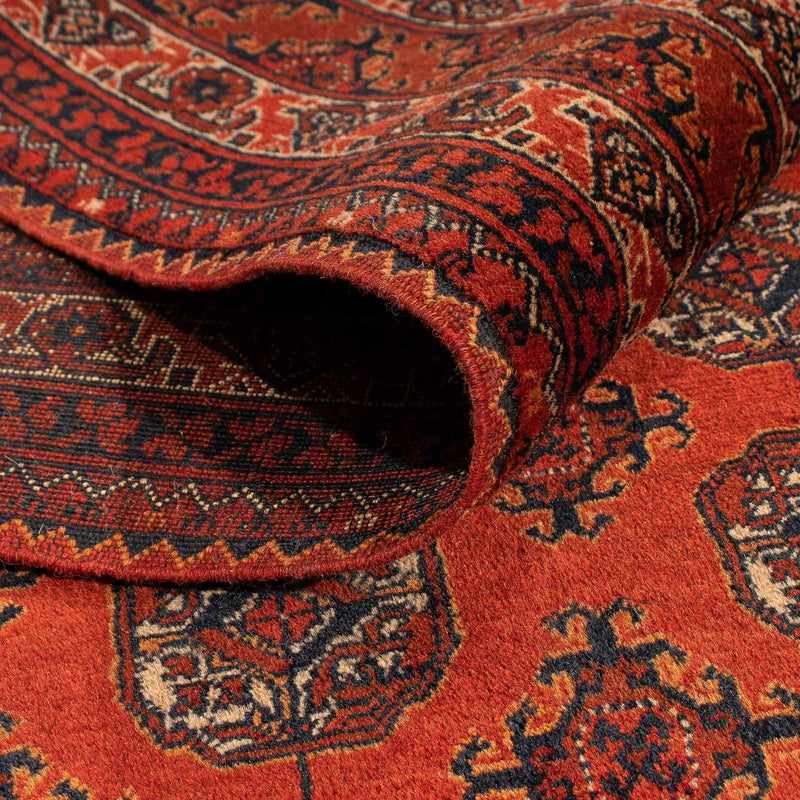 Afgański dywan - Bukhara - 199 x 124 cm - ciemna czerwień