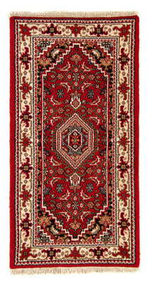 Orientalny dywan - Bijar - Indus - 141 x 71 cm - ciemna czerwień