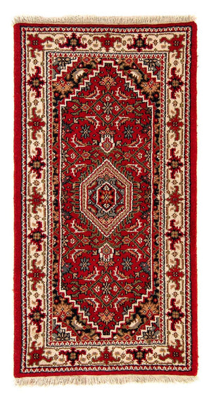 Orientalny dywan - Bijar - Indus - 141 x 71 cm - ciemna czerwień