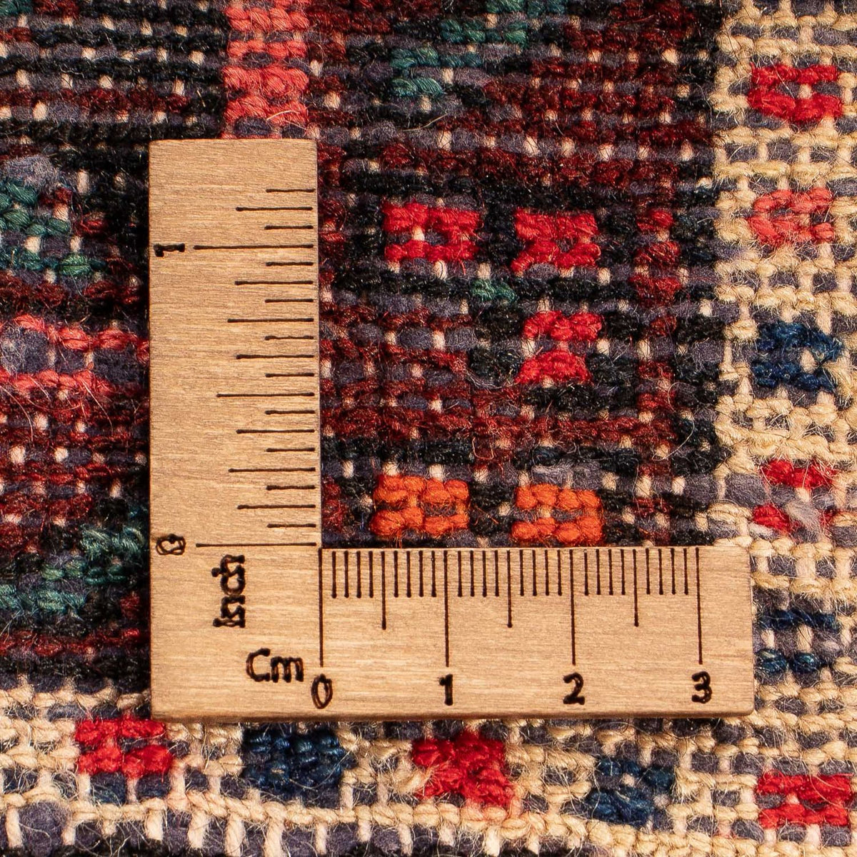 Perski dywan - Nomadyczny - 159 x 113 cm - ciemna czerwień