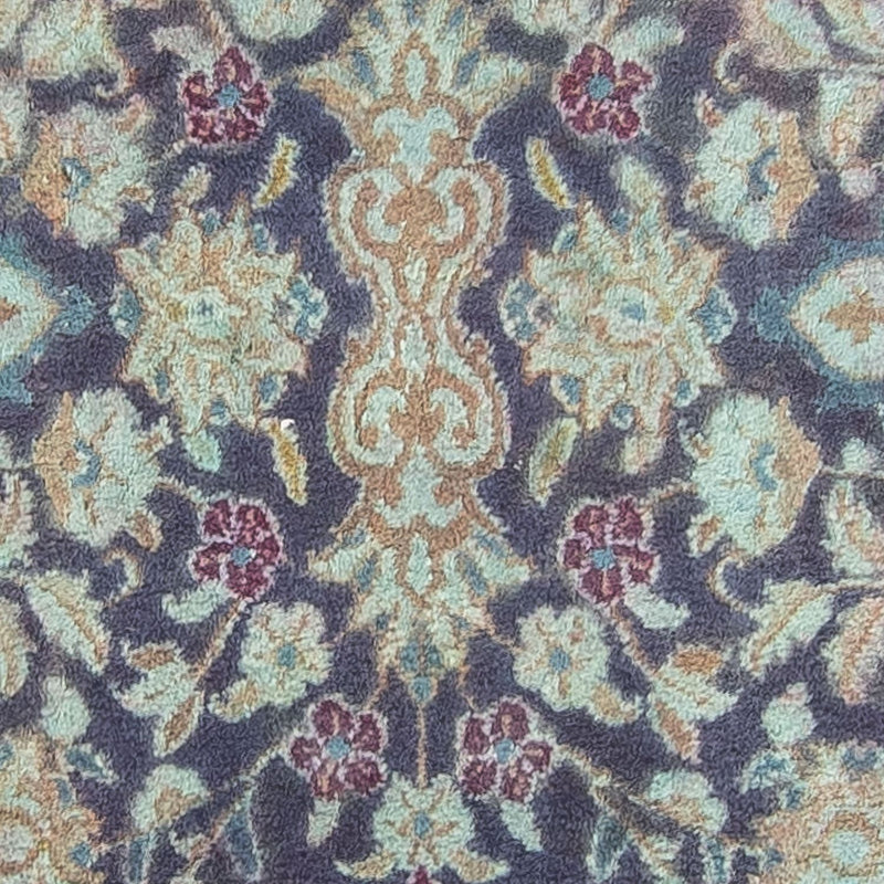 Biegacz Dywan perski - Nain - Królewski - 290 x 92 cm - ciemnoniebieski