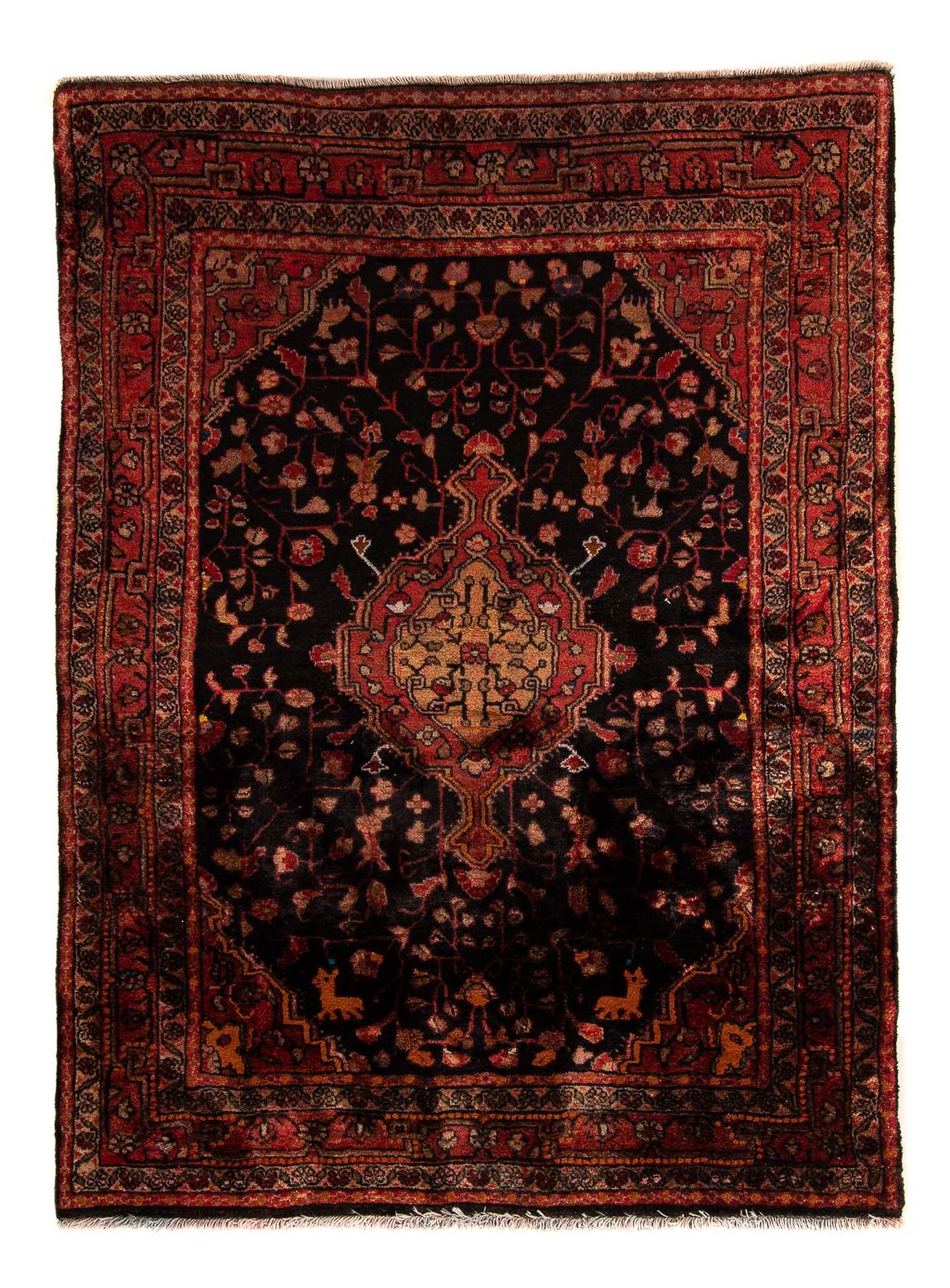 Perski dywan - Nomadyczny - 164 x 120 cm - ciemnoniebieski