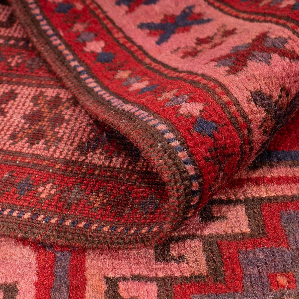 Dywan beludżycki - 131 x 104 cm - jasna czerwień