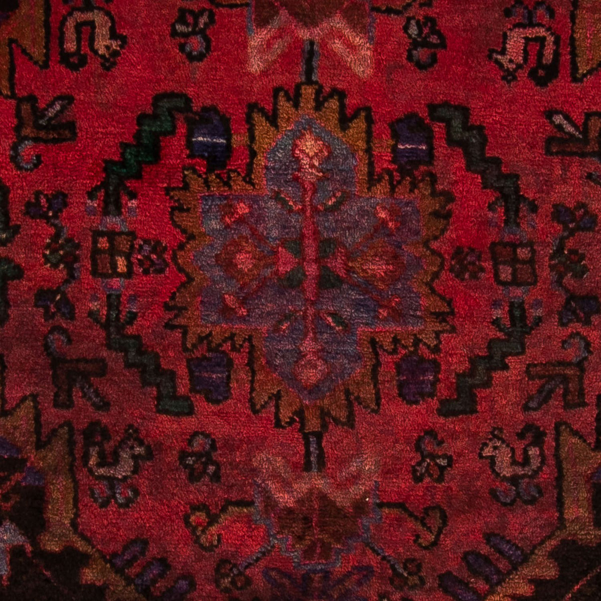 Perski dywan - Nomadyczny - 175 x 115 cm - ciemna czerwień