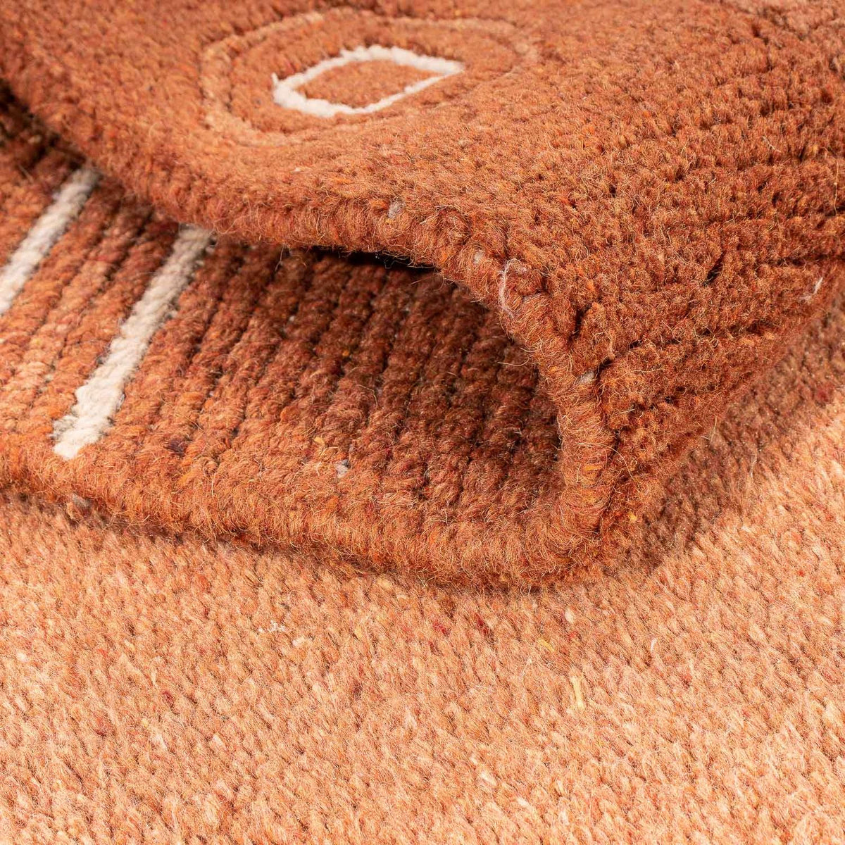 Dywan z Nepalu - 156 x 93 cm - brązowy