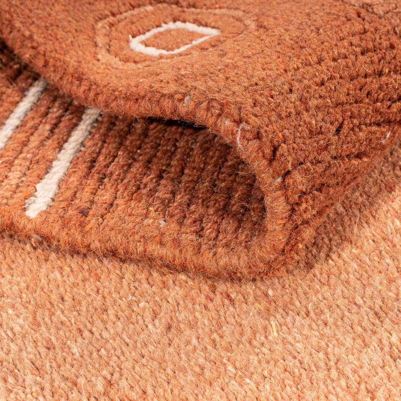 Dywan z Nepalu - 156 x 93 cm - brązowy