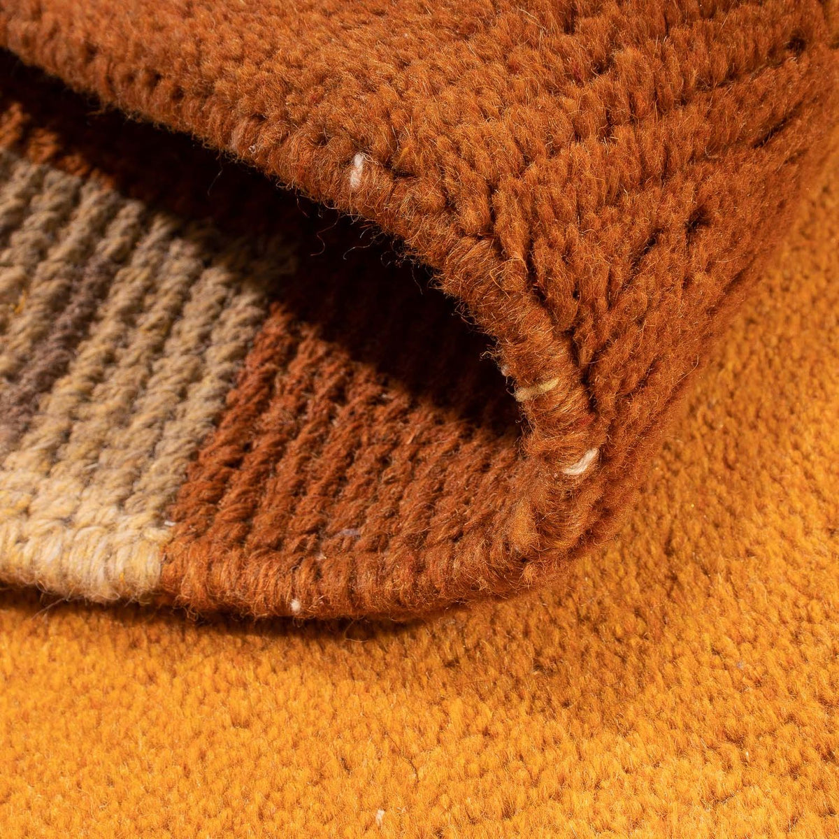 Dywan z Nepalu - 142 x 72 cm - pomarańczowy