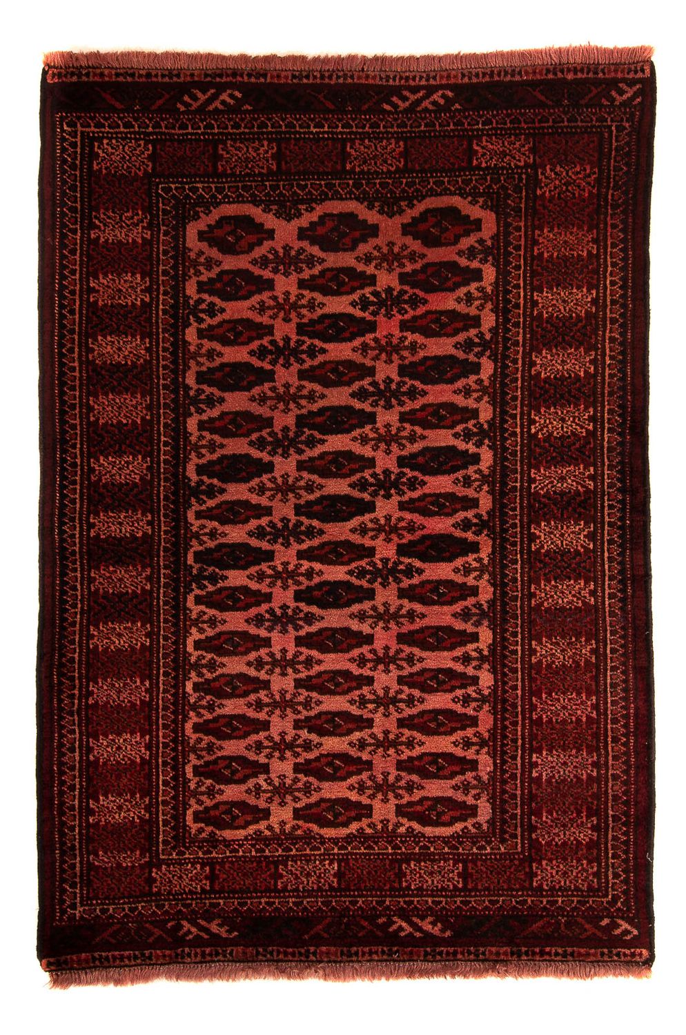 Afgański dywan - Bukhara - 150 x 103 cm - ciemna czerwień