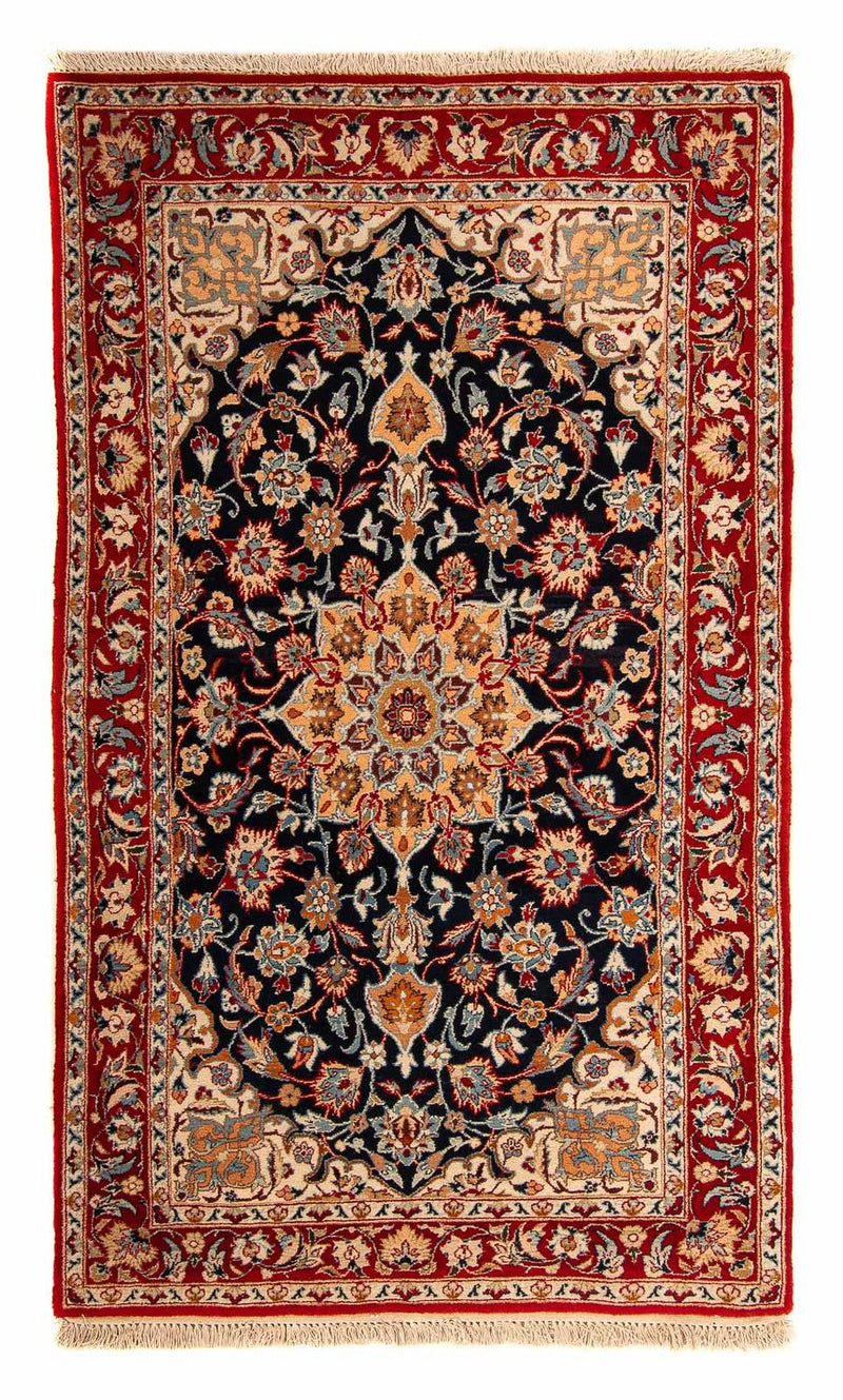 Biegacz Dywan perski - Isfahan - Premium - 175 x 100 cm - ciemnoniebieski