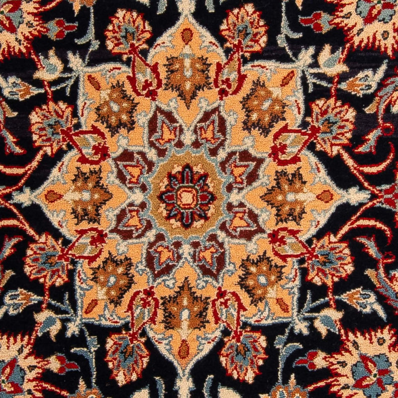 Biegacz Dywan perski - Isfahan - Premium - 175 x 100 cm - ciemnoniebieski