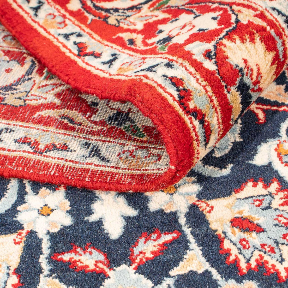 Biegacz Dywan perski - Isfahan - Premium - 175 x 100 cm - ciemnoniebieski