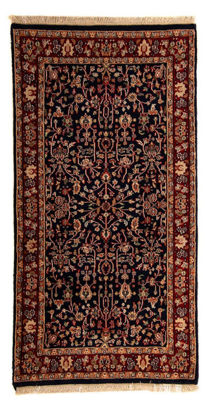 Biegacz Orientalny dywan - Indus - 170 x 85 cm - ciemnoniebieski