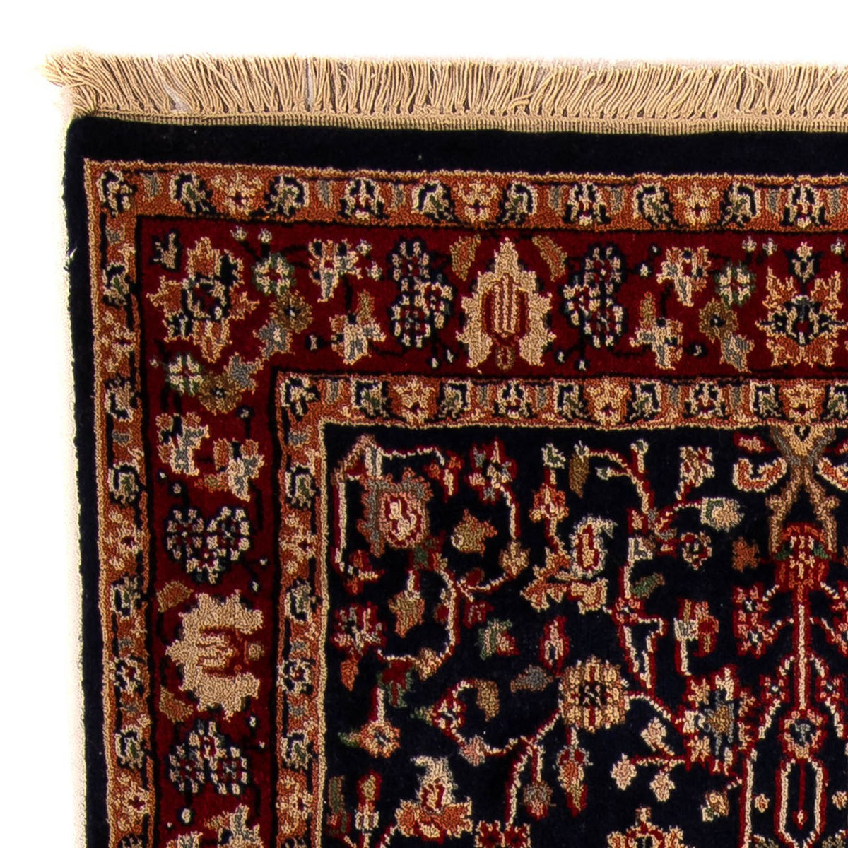 Biegacz Orientalny dywan - Indus - 170 x 85 cm - ciemnoniebieski